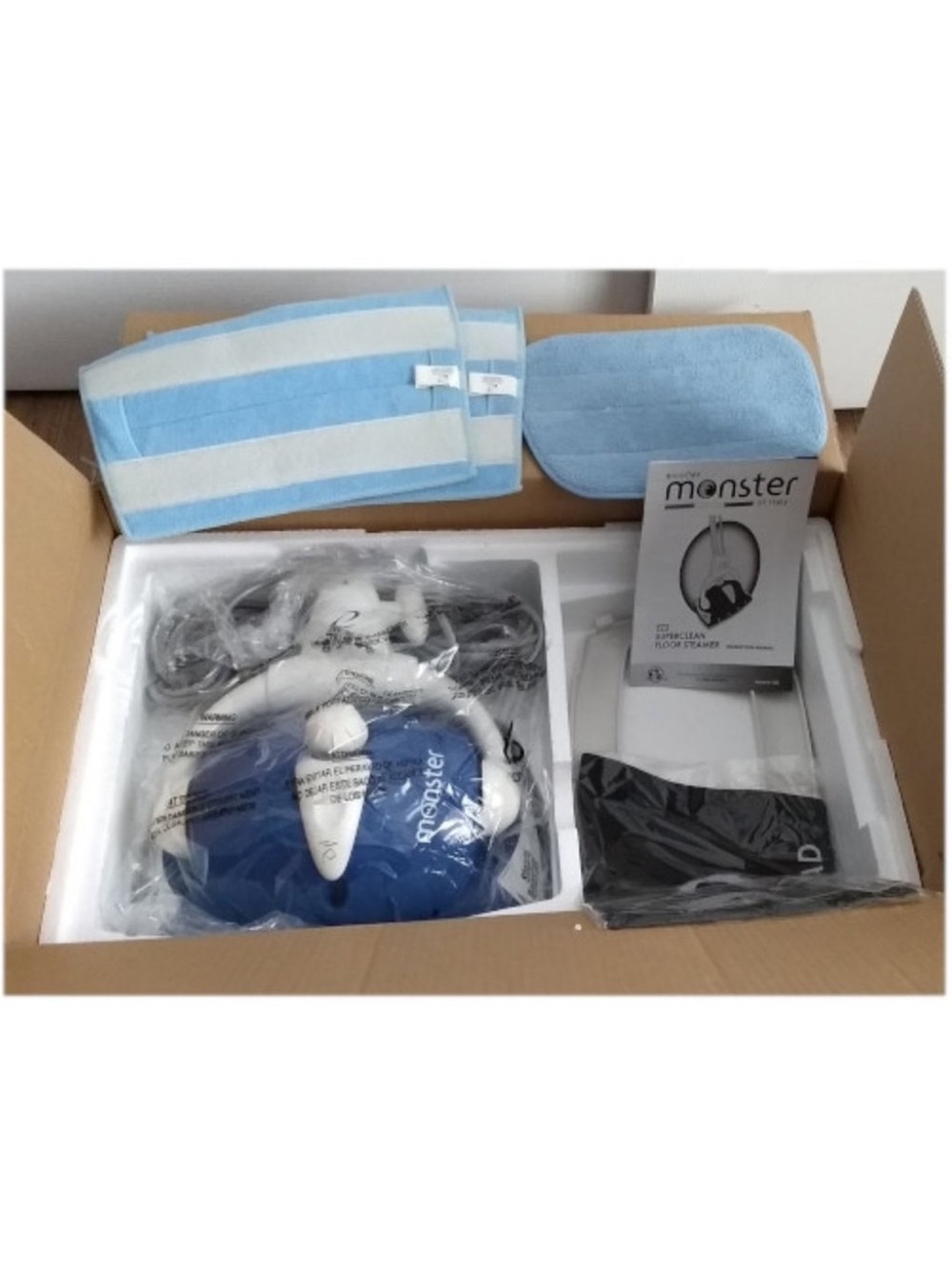 Euroflex Monster Steam Mop in Metallic Blue and White - Picture 4 of 4
